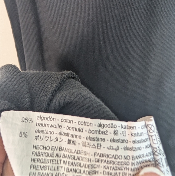 ZARA Black Ribbed Cotton Sleeveless Slim Fit Midi Dress - Picture 4 of 6